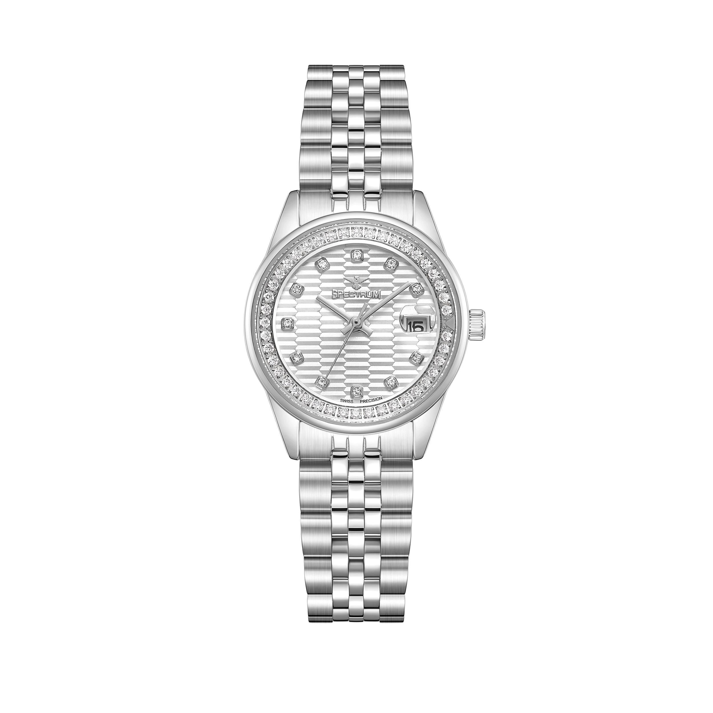 Women's Silver Watch with White Dial S17113L-8
